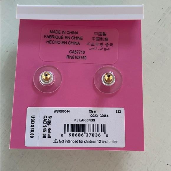 SOLD. NWT Kate Spade Earrings - Picture 2 of 3